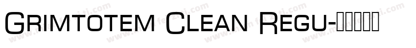Grimtotem Clean Regu字体转换